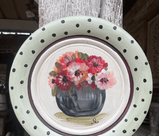 Assiette fleurie « Amandine »