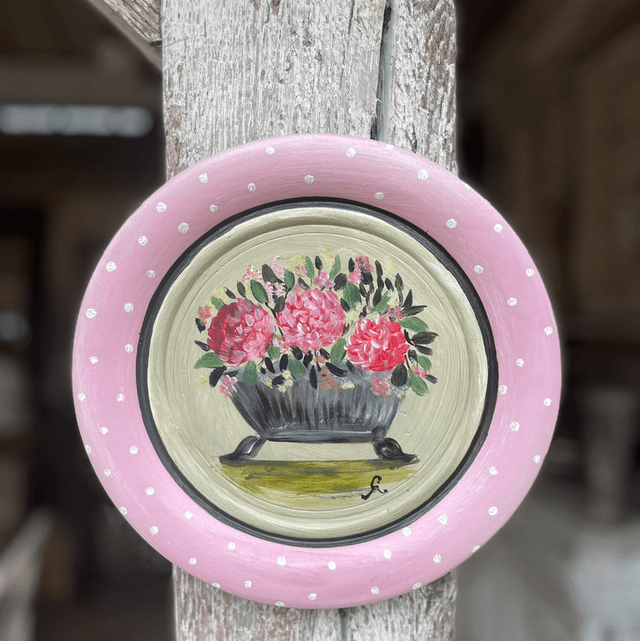 Assiette fleurie « Hortense »