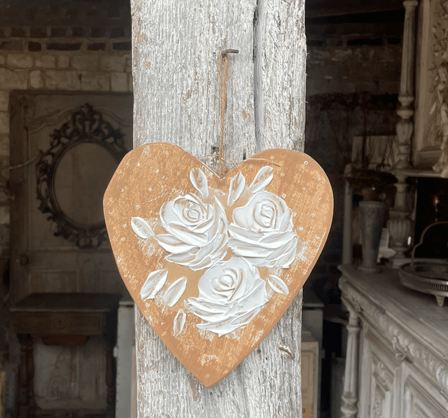 Cœur beige nature