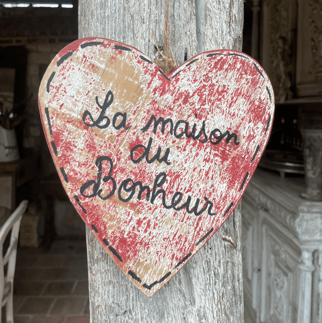 Cœur rose poudré