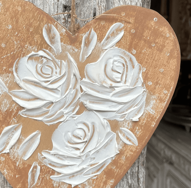 Cœur beige nature