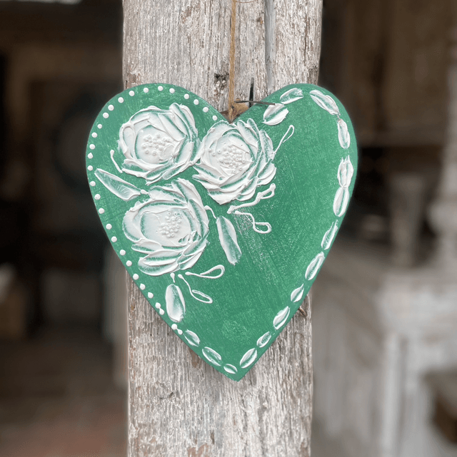 Cœur vert émeraude 