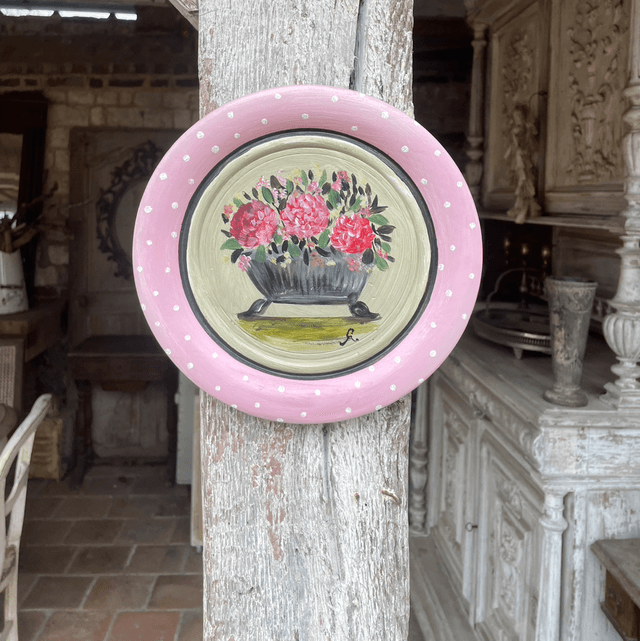 Assiette fleurie « Hortense »