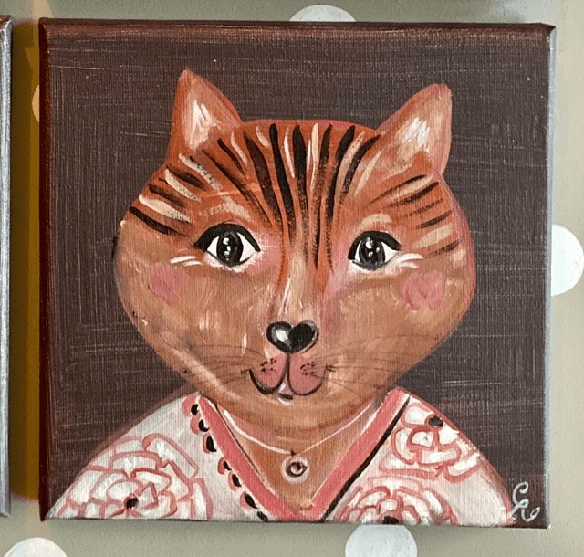 Toile chat tigré